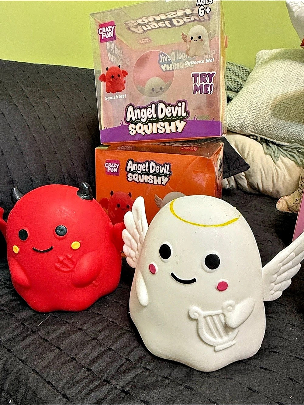 Crazy Fun Angel Devil Squishy bundle